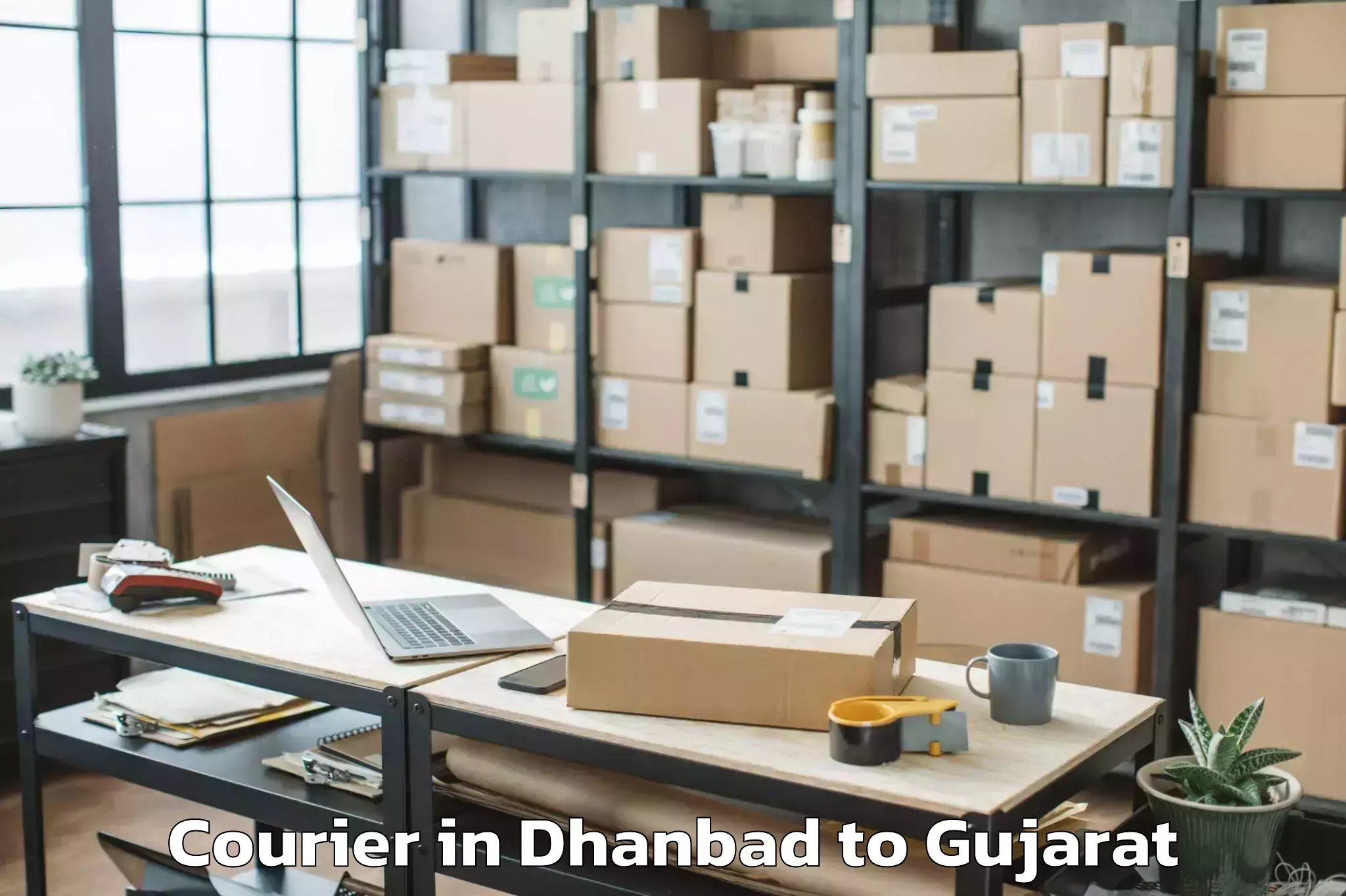 Reliable Dhanbad to Lodhika Courier